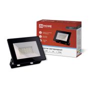 Прожектор светодиодный СДО-7 30Вт 6500К IP65 черный IN HOME