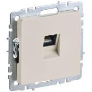 BRITE Розетка компьютерная RJ45 кат.5E РК10-БрКр бежевый