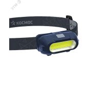 Фонарь налобный аккум/3ВтCOBLED/съемный Li-ion 18650 800mAh/ABS-пл/USB-шнур typeC