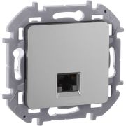 Розетка компьютерная RJ45 категория 5Е UTP алюминий INSPIRIA