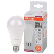 Лампа светодиодная LED Value Грушевидная 25Вт (замена 200Вт), 2000Лм, 4000К, цоколь E27 OSRAM