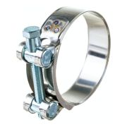 Хомут ленточный с болтом 40-43 W1 оцинкованная сталь 2.1 40-43/18 ГОСТ 28191-89