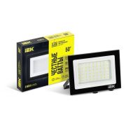 Прожектор СДО 06-50 светодиодный черный IP65 6500K IEK