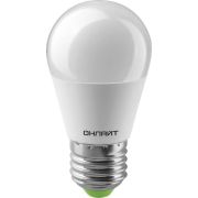 Лампа светодиодная LED 6вт E27 теплый матовый шар