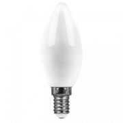 Лампа светодиодная LED 9вт Е14 теплый матовая свеча