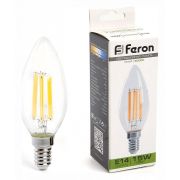 Лампа светодиодная LED 15вт Е14 белый свеча FILAMENT