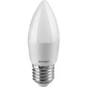 Лампа светодиодная LED 6вт E27 белый матовая свеча
