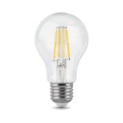 Лампа светодиодная филаментная LED 10 Вт 930 лм 2700К А60 груша теплый E27 AC 220В прозрачная колба Black Filament Gauss