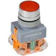 Кнопка D7-11BN d=22мм 1з+1р кр. GENERICA