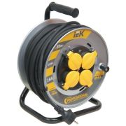Удлинитель силовой 4 розетки шнур 30м КГ 3x1.5 УК30 с термозащитой IP44