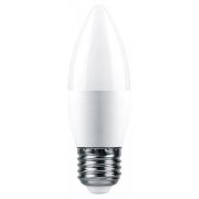 Лампа светодиодная LED 7.5вт Е27 теплый матовая свеча Feron.PRO