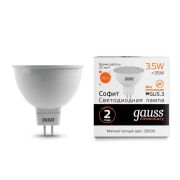 Лампа светодиодная LED 3.5 Вт 290 лм 3000К софит MR16 теплый GU5.3 AC 220В Elementary Gauss