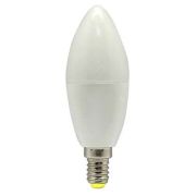 Лампа светодиодная LED 7вт E14 теплый матовая свеча