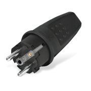 Вилка прямая c/з каучук 16А 250В IP44 (еврослот)