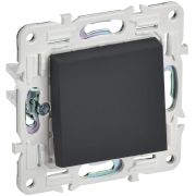 SKANDY Выключатель 1-клавишный проходной 10А SK-V02G графит IEK
