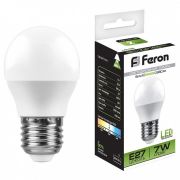 Лампа светодиодная LED 7вт Е27 белый шар