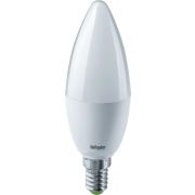 Лампа светодиодная LED 5вт E14 теплый матовая свеча