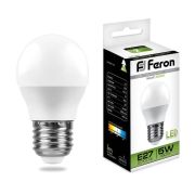 Лампа светодиодная LED 5вт Е27 белый шар