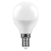Лампа светодиодная LED 9вт Е14 теплый матовый шар
