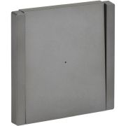 FORTE&PIANO Выключатель 1-клавишный проходной с индикацией 10А FP504 сталь IEK