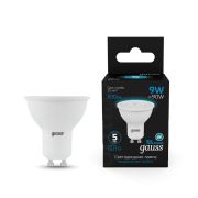 Лампа светодиодная LED 9 Вт 830 лм 6500К софит MR16 холодный GU10 AC 220В Black Gauss