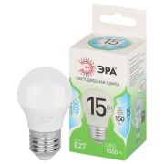 Лампа светодиодная LED 15 Вт 1500Лм 4000К шар нейтральный E27 220-240В LED P45-15W-840-E27 Green Line