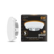 Лампа светодиодная LED 6 Вт 460 лм 3000К таблетка теплый GX53 AC 220В Black Gauss