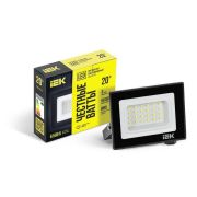Прожектор СДО 06-20 светодиодный черный IP65 6500K IEK