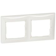 Рамка 2-местная белый VALENA DIY