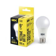 Лампа светодиодная A60 груша 9Вт 230В 6500К E27 IEK
