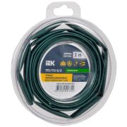 Трубка термоусадочная ТТУ нг-LS 6/3 зеленая (2м/упак) IEK