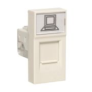 Розетка RJ45., категории 5e (ширина 1 модуль) | E1MK015E-135-10 | EKF