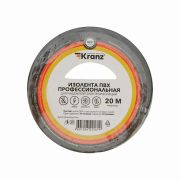 Изолента ПВХ профессиональная, 0.18х19 мм, 20 м, черная | KR-09-2806 | Kranz