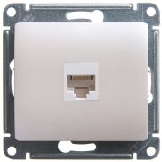 Glossa Перламутр Розетка компьютерная RJ45 кат.5E | GSL000681K | SE