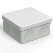 Коробка распределительная 100х100х50мм IP66 8 вводов серая для прямого монтажа двухкомпонентная безгалогенная (HF) (66шт/кор) | 60-0300 | Промрукав