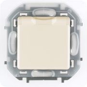 Inspiria Слоновая кость Розетка с крышкой с заземлением С/У со шторками 16А IP44 без рамки | 673741 | Legrand