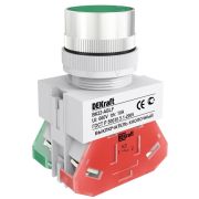 Выкл. кноп. ABLF 22 мм Цвет:ЗЕЛЕНЫЙ 220В ВK-22  | 25013DEK | DEKraft