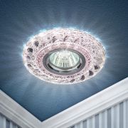Светильник точечный встраиваемый под лампу DK LD18 MR16 50Вт GU5.3 розовый с подсветкой | Б0028068 | ЭРА