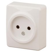11-2201-02 Электроустановка ЭРА Розетка 2P, 16A-250В, IP20, ОУ, Эра Эксперт, сл.кость | Б0031552 | ЭРА