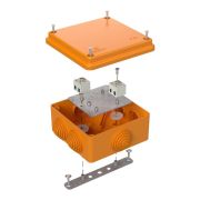 Коробка огнестойкая для о/п 40-0300-FR6.0-4 Е15-Е120 100х100х50 IP55  4p, 6.0 мм.кв.| 40-0300-FR6.0-4 | Промрукав