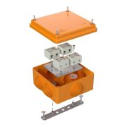 Коробка огнестойкая для о/п 40-0300-FR6.0-8 Е15-Е120 100х100х50 IP55  8p, 6.0 мм.кв.| 40-0300-FR6.0-8 | Промрукав