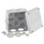 Коробка распределительная для о/п 100х100х50мм 6вводов IP54 | 67050 | Рувинил