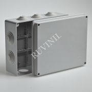 Коробка распределительная для о/п 240х195х90мм 10вводов IP55 | 67065 | Рувинил