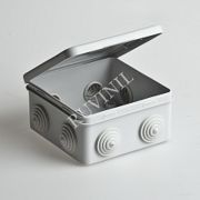 Коробка распределительная для о/п, 100х100х50мм (откид.крышка) | 67045 | Рувинил