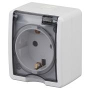 Розетка 11-2401-01   2P+E IP54, 16АХ-250В, ОУ,  Эксперт, белый (16/160/2560) |Б0020712 | ЭРА