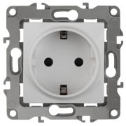 Розетка 12-2101-01 2P+E Schuko, 16АХ-250В,  белый (10/100/2800) |Б0014675 | ЭРА