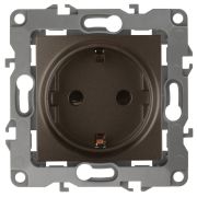 Розетка 12-2101-13 2P+E Schuko, 16АХ-250В,  бронза (10/100/2500) |Б0019320 | ЭРА