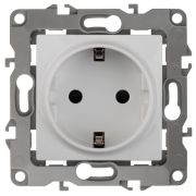 Розетка 2P+E Schuko 16A-250В IP20 винт Эра12 белый | Б0029236 | ЭРА