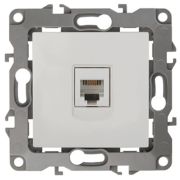 Розетка телефонная 12-3105-02 RJ11,  слоновая кость (10/100/2400) |Б0014712 | ЭРА