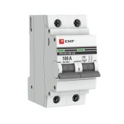 Выключатель нагрузки модульный ВН-125, 2P 100А EKF PROxima | SL125-2-100-pro | EKF